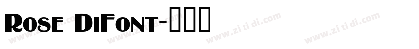 Rose DiFont字体转换